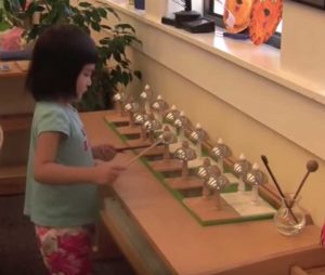 Montessori Bells Audiological Sensory Education Activity