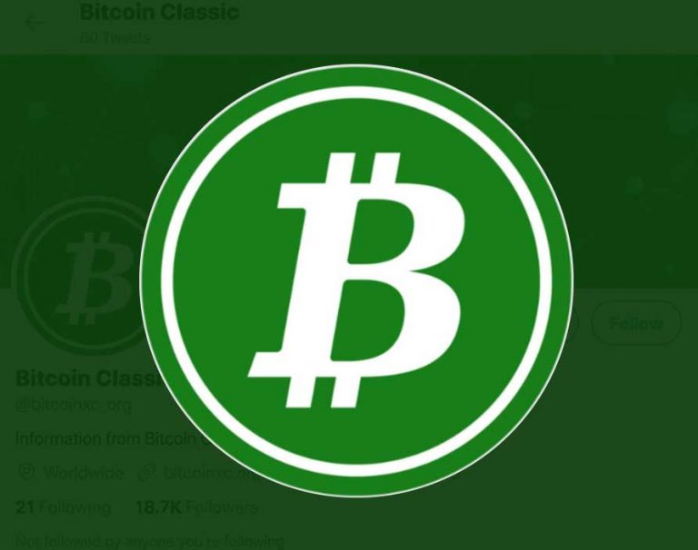 Bitcoin Classic Cryptocurrency Logo